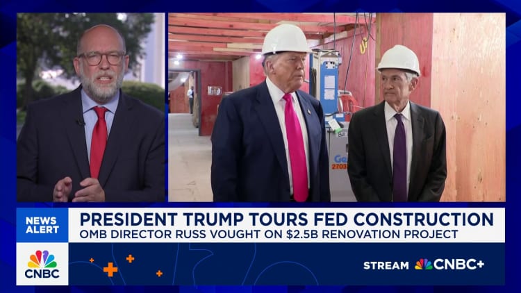 Trump says he believes Powell is...
